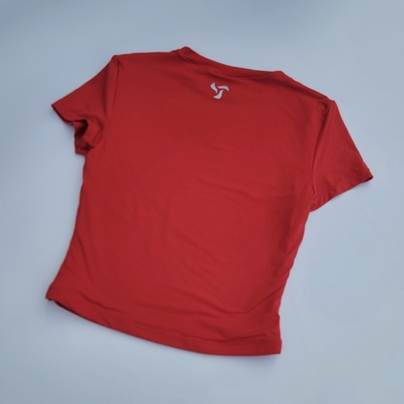 Pedigree ButterSoft Baby Tee Crop Top | Red - Picture 5 of 9